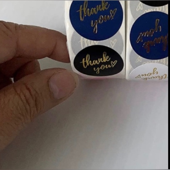 Buy 2 and get 1 free Stickers 3 rolls*Thanks you* Labels - Picture 6 of 8